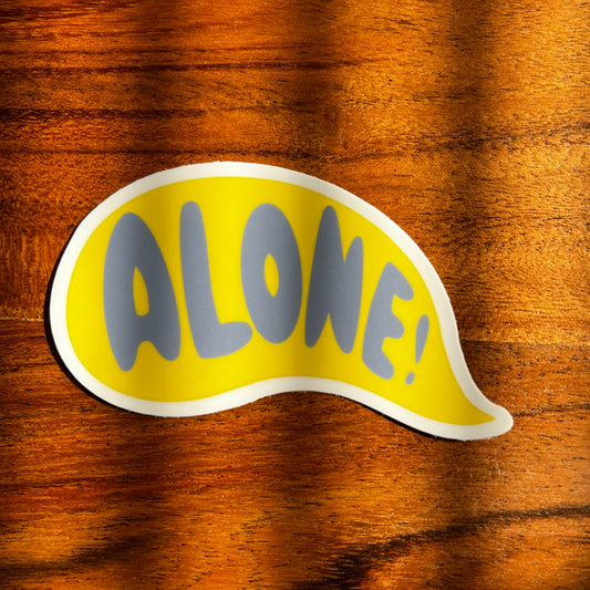 Alone Sticker