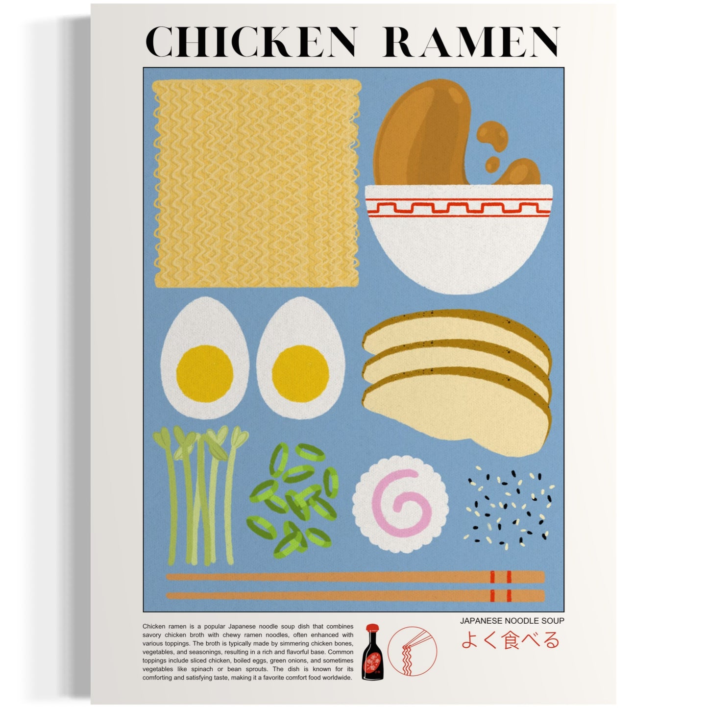 Chicken Ramen Print